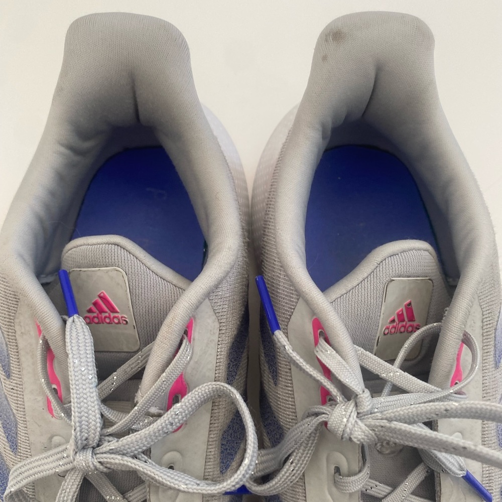 Adidas Girls' Youth EQ 21 Running Shoes in Grey and Pink - Picture 5 of 10